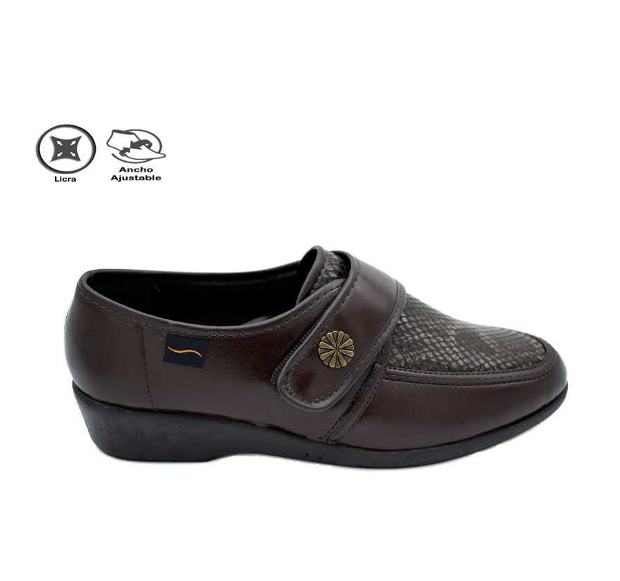 COPETE VELCRO MARRON