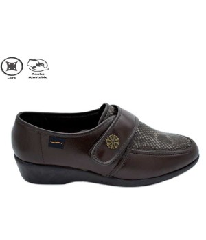 COPETE VELCRO MARRON