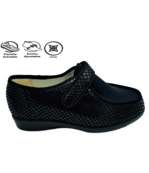 COPETE LICRA VELCRO NEGRO