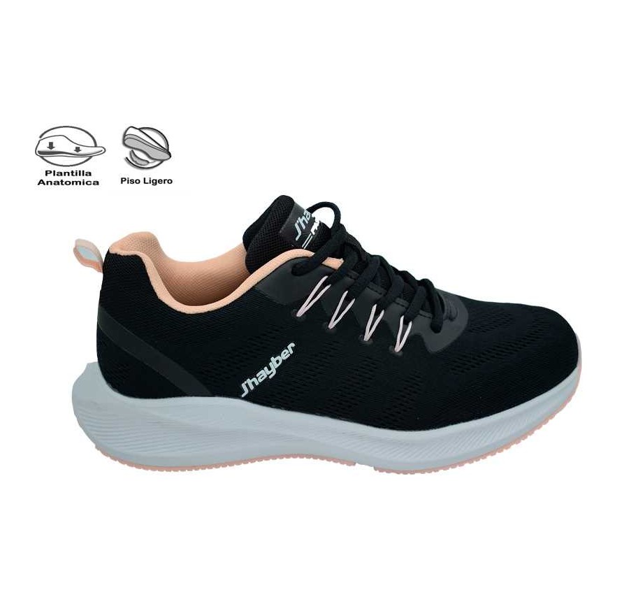 Zapatillas deportivas de mujer negras Shelovet sneakers negro