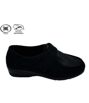 COPETE VELCRO LICRA NEGRO