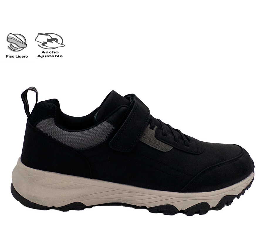 DEPORTIVO MASTER VELCRO NEGRO