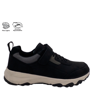 DEPORTIVO MASTER VELCRO NEGRO