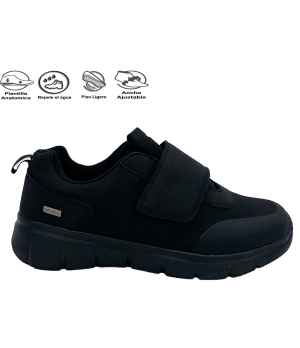 COPETE VELCRO NEGRO