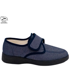 BLUCHER VELCRO MARINO