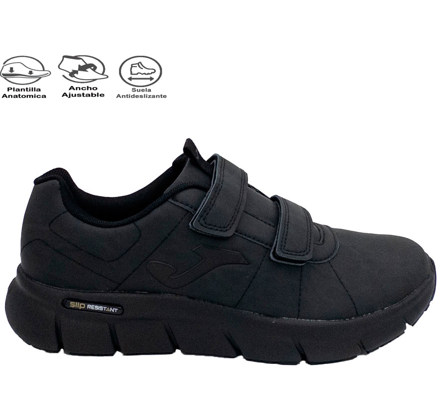 DEPORTIVO C.DAILY VELCRO NEGRO