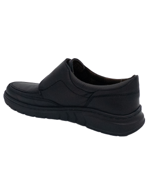 BLUCHER VELCRO  PIEL NEGRO