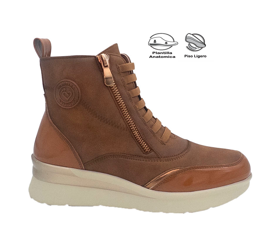 BOTA AD.CREMALLERA CUERO