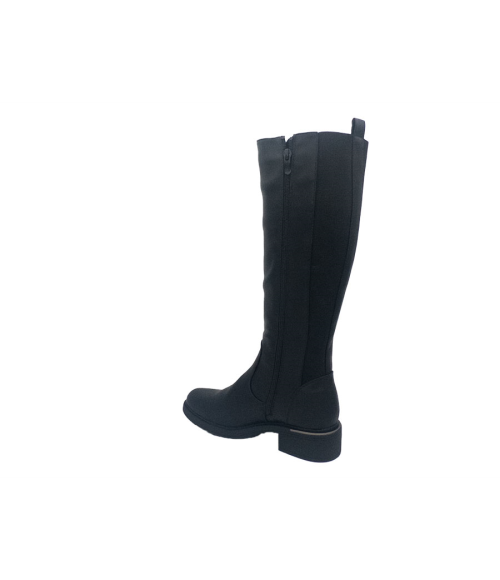 BOTA ALTA  ELASTICO NEGRO