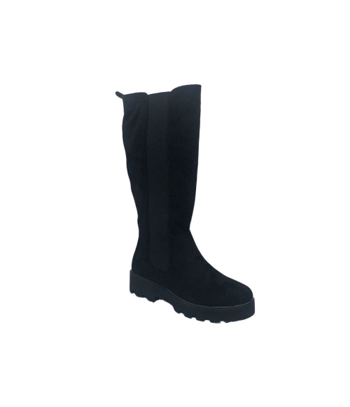 BOTA ALTA  ELASTICO NEGRO