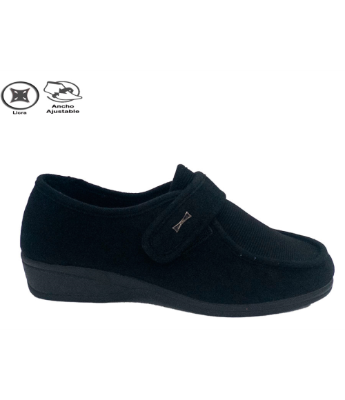 COPETE VELCRO LICRA NEGRO