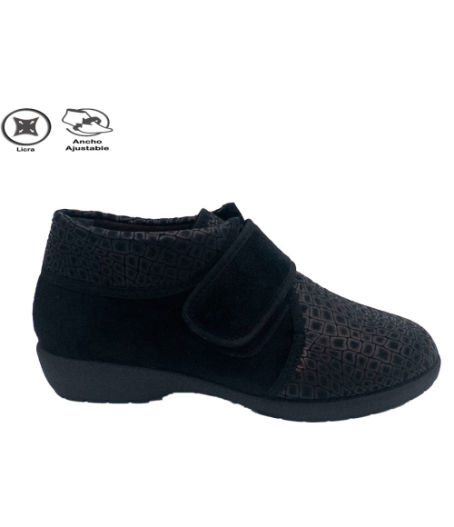 COPETE VELCRO LICRA NEGRO