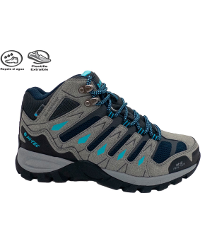 CORZO MID WP WOMEN GRIS/AZUL