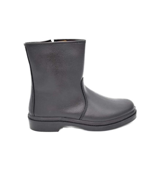 BOTA PIEL CREMALLERA NEGRO PARA HOMBRE SEGARRA 5903 PISO VULCANIZADO