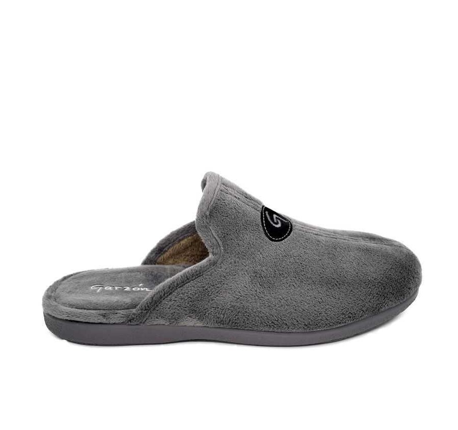 ZAPATILLAS DE CASA PARA HOMBRE GARZÓN CHINELA DESCALZA SUATEX GRIS